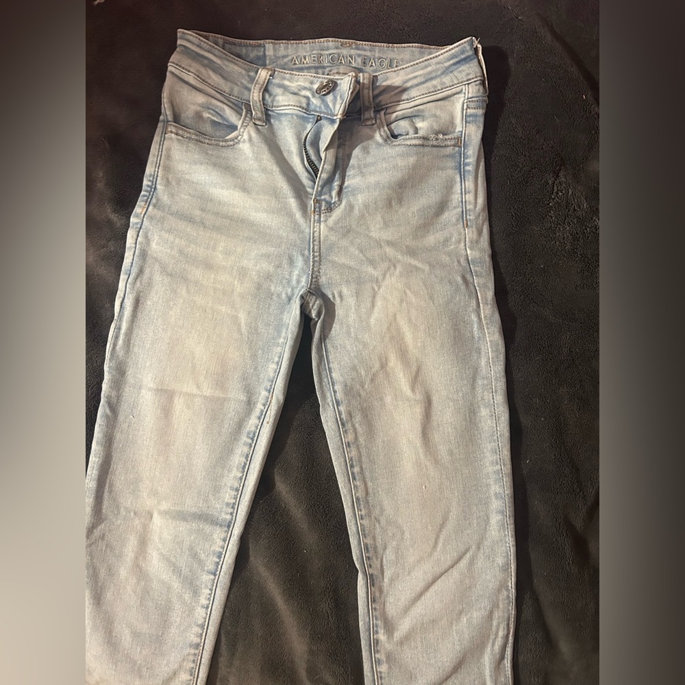 American eagle light washed jeans size 0